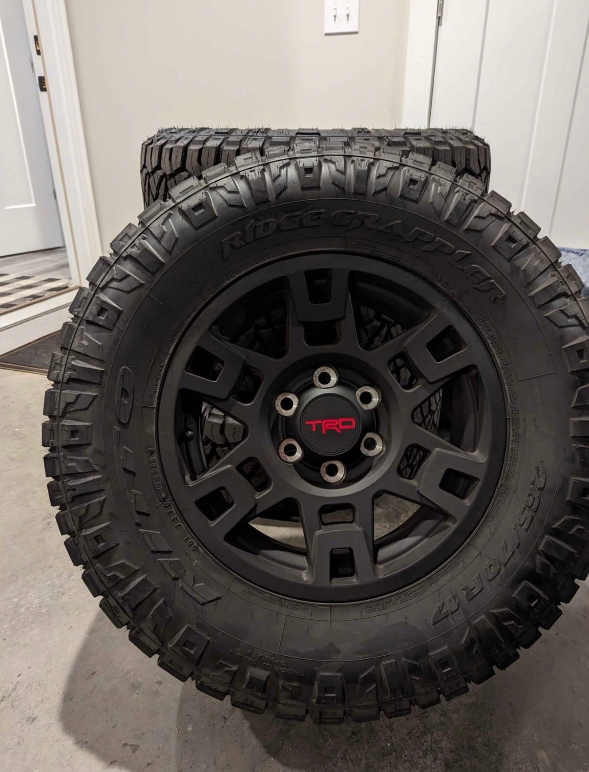 OEM Toyota TRD Wheels & Nitto Ridge Grappler Tire Package (Set of 4)