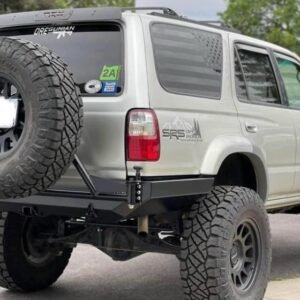 SRQ Fabrications Welded Rear Plate Bumper w/ Swing-Out Tire Carrier – 1996–2002 Toyota 4Runner (3rd Gen)