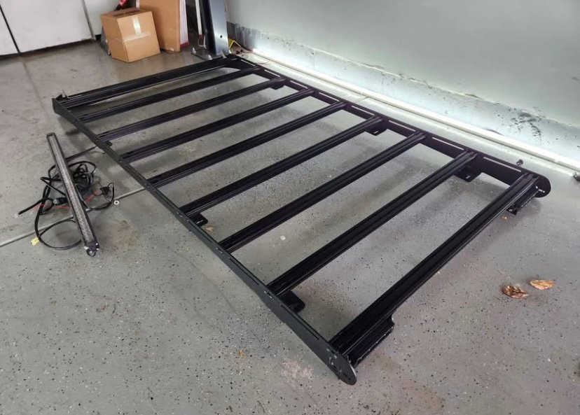 Prinsu Roof Rack w/ 40” Lightbar Cutout + Lights – Lexus GX460 - Image 3