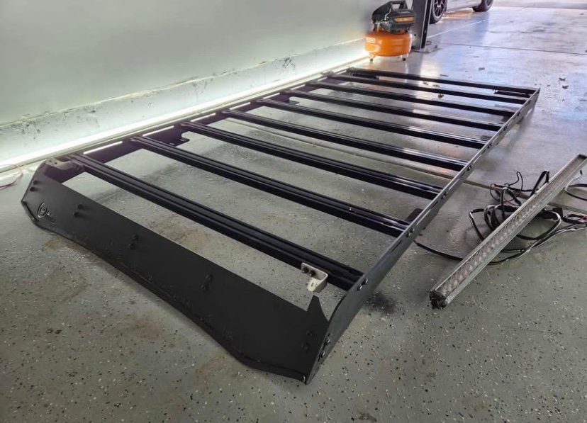 Prinsu Roof Rack w/ 40” Lightbar Cutout + Lights – Lexus GX460 - Image 4